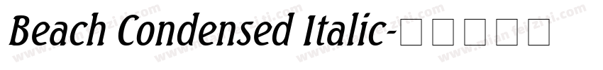 Beach Condensed Italic字体转换